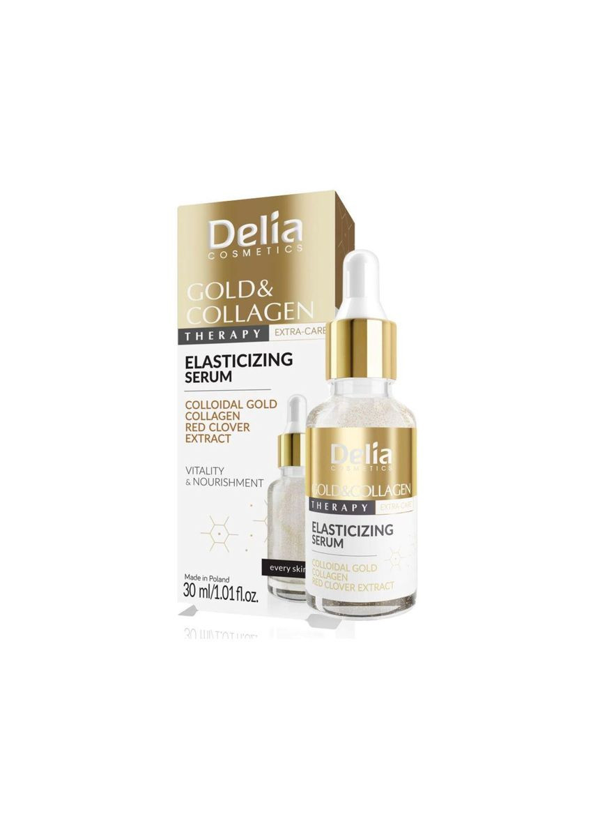 Сыворотка для лица с коллоидным золотом "Эластичность кожи" (30 мл) Delia Cosmetics (358222702)