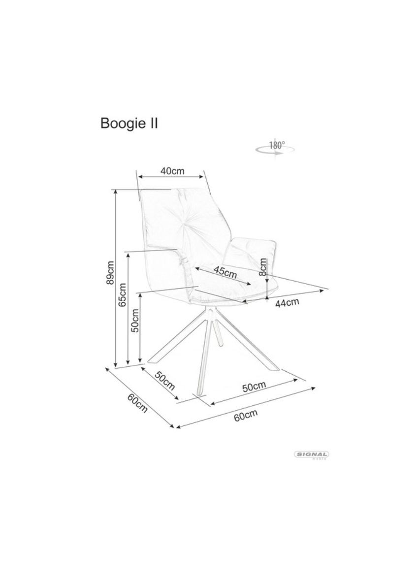 Стул BOOGIE II VELVET черный каркас / беж BOOGIEIIVCBE Signal (372178329)
