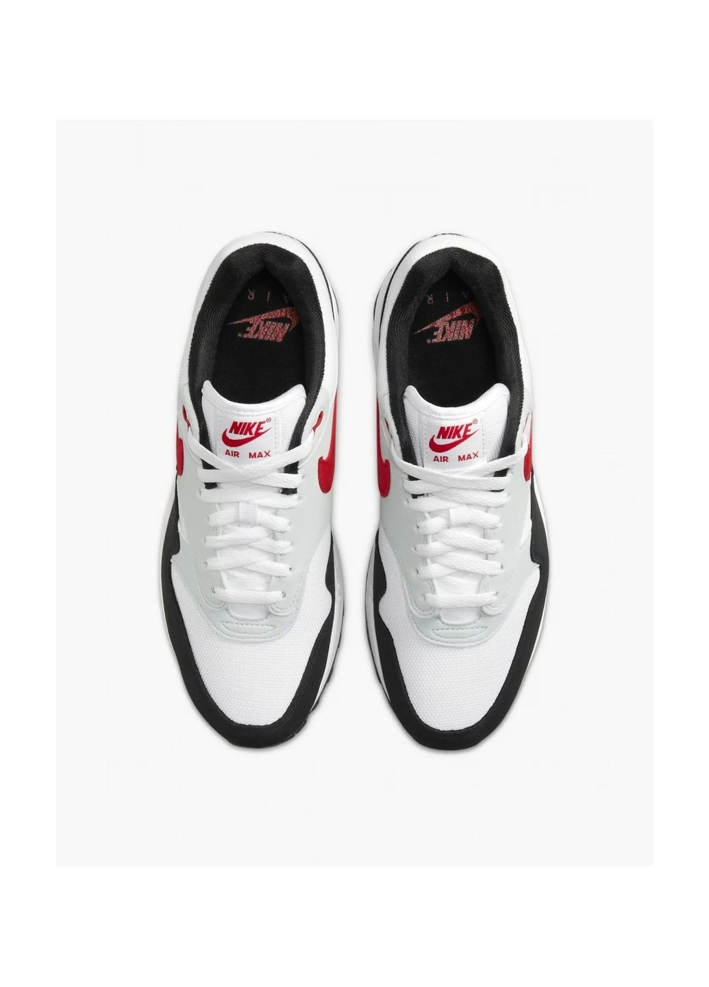 Белые кроссовки мужские air max 1 mens shoes white/black fd9082-101 Nike