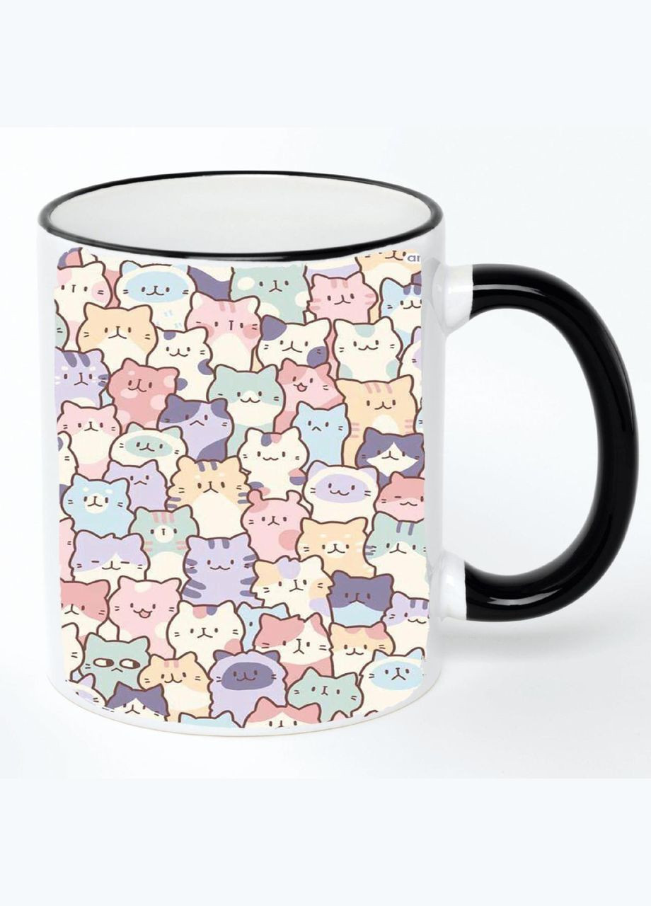 Чашка с детским рисунком (кружка, кружка) #0239 Белая с черной ручкой 330 мл No Brand (322716102)