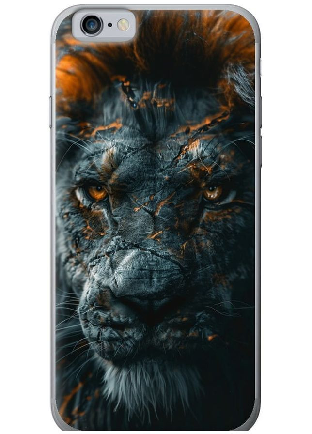 2D пластиковый чехол 'Пламенный лев' для Endorphone Apple iPhone 6 (297658309)