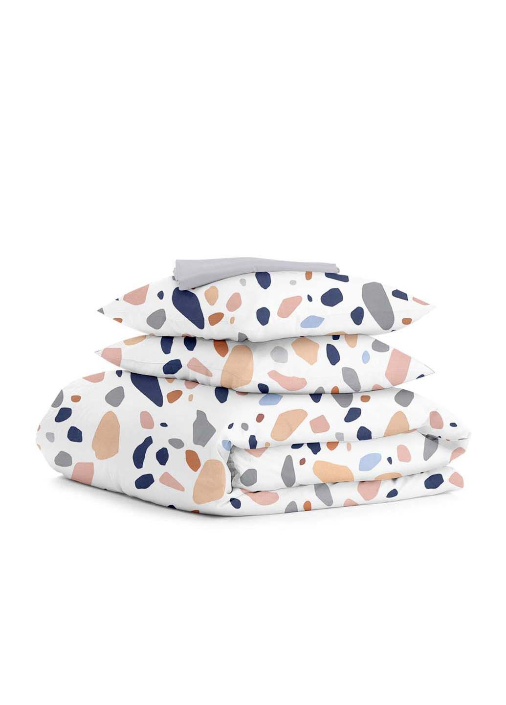 Двоспальна постіль з простирадлом на гумці GEMSTONES CS5 180х220 см Cosas (307477706)