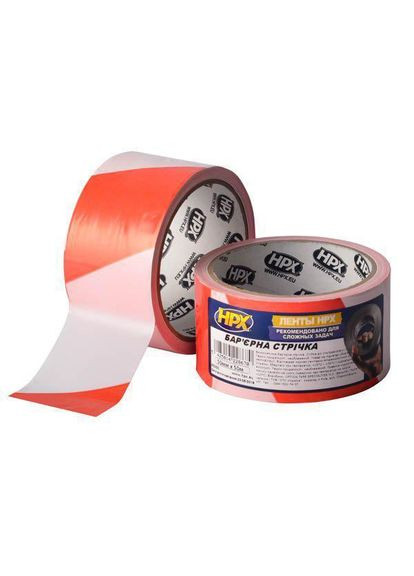 Барьерная лента для забора территорий Barrier Tape BC50100 50 мм х 100 м HPX (340535470)