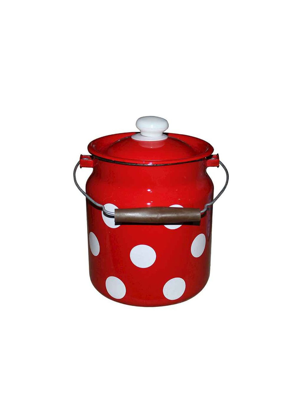 Бидон 3,3л Белый горох (красный) (I0612/4) Idilia (362351232)