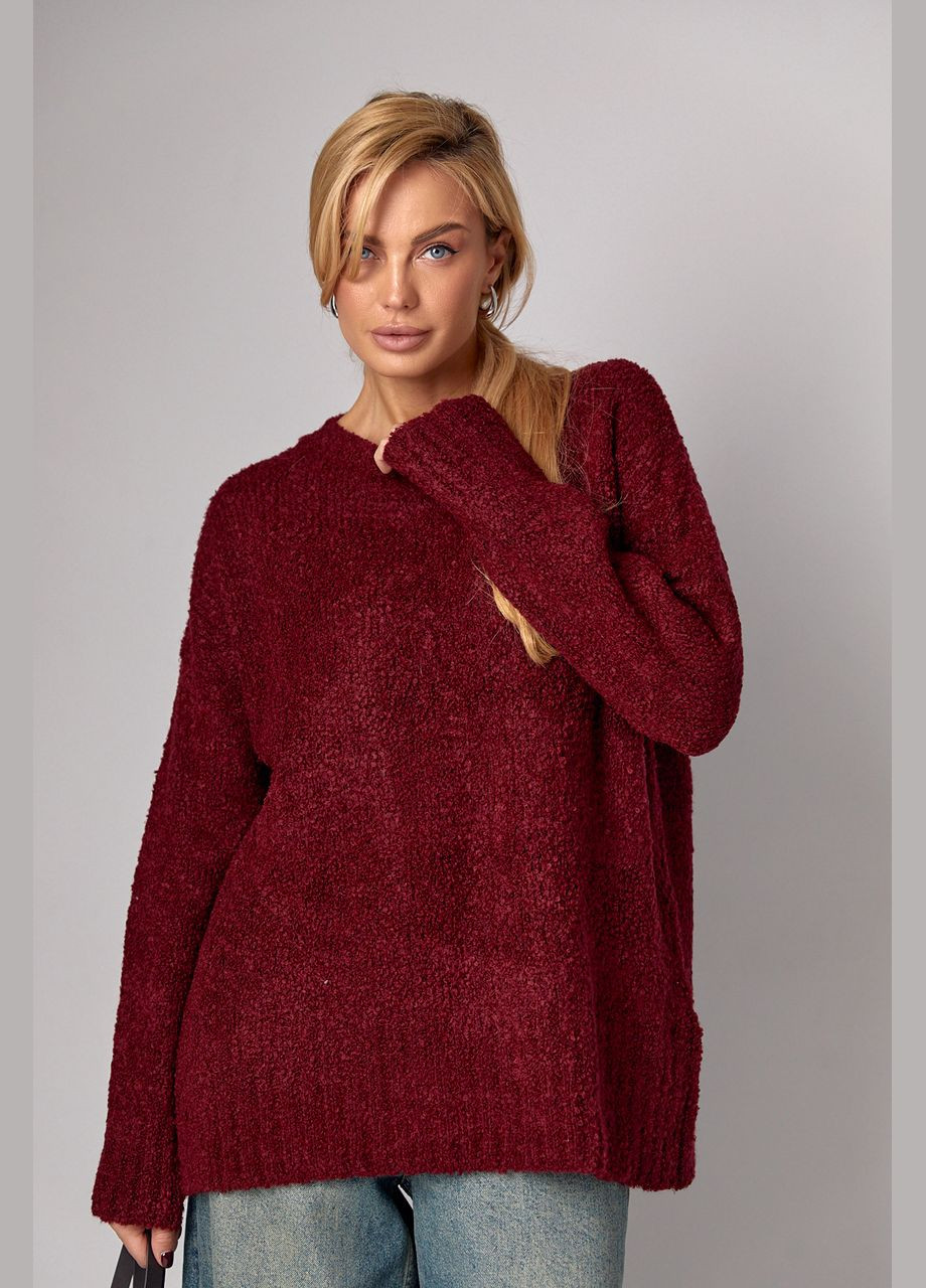 Женский удлиненный вязаный джемпер oversize Lurex (308725400)