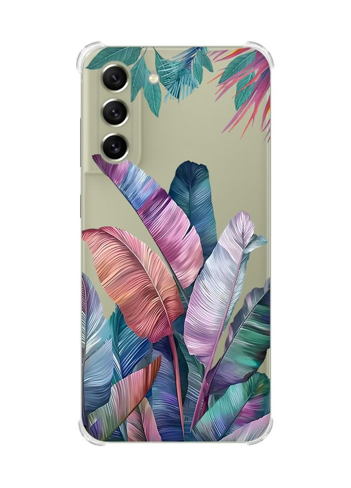 Чехол с утолщёнными углами для Samsung S21 FE:: Тропики (принт 372) Creative (355390555)