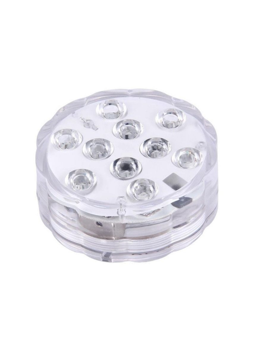 Водонепроникне світлодіодне підсвічування для басейну RGB 10 LED з пультом підводна лампа для освітлення води басейнів фонтанів No Brand (362732082)