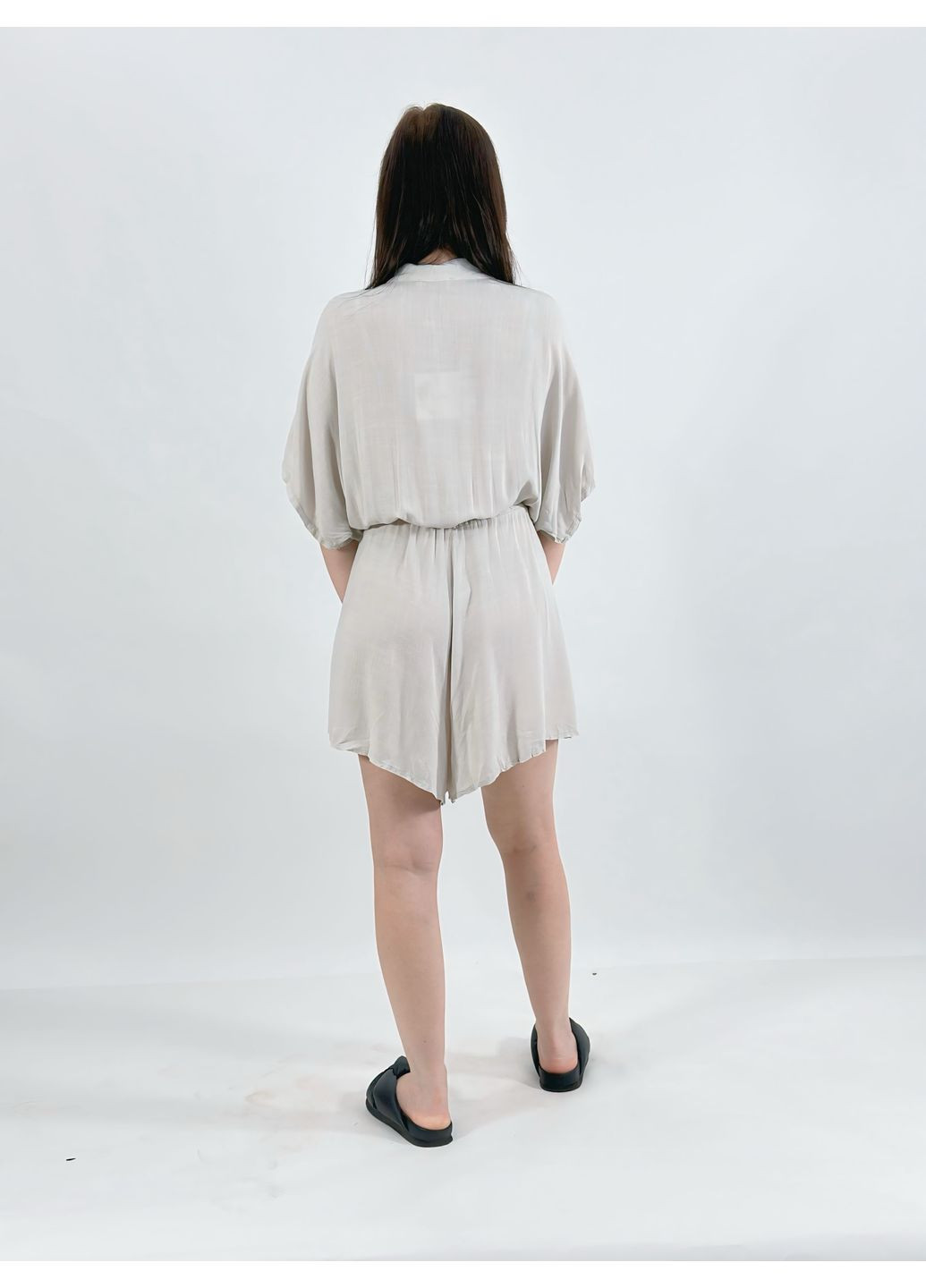 Комбінезон, шорти-спідниця Hello однотонний світло-сірий