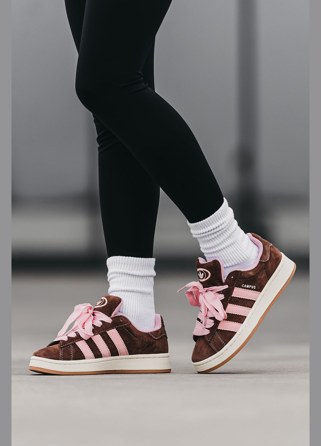 Кросівки жіночі Adidas Campus 00s brown pink | Адідас Кампус коричневі рожеві No Brand коричневі всесезони (315018933)