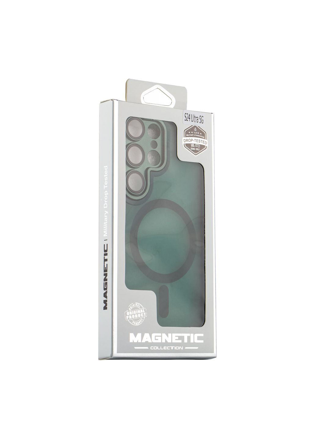 Чохол TPU+PC with Magsafe для Samsung Galaxy S24 Ultra 5G (S928) Dark Green No Brand Samsung Galaxy S24 Ultra 5G (S928) (336152030)