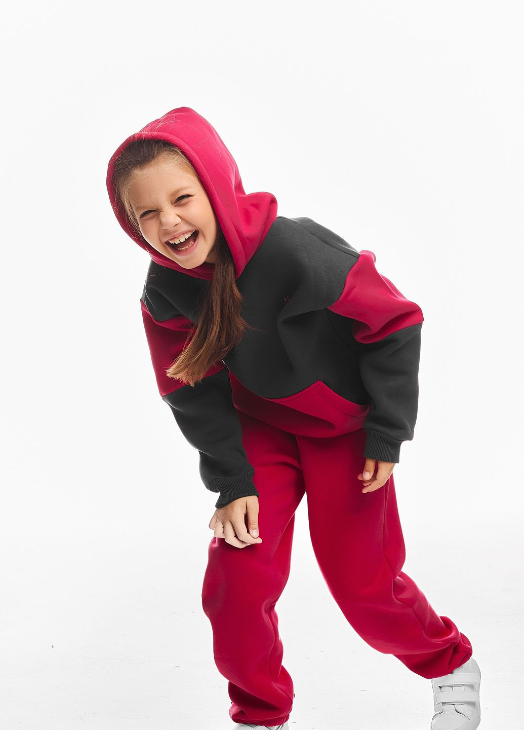Детский спортивный утепленный костюм на флисе для девочки Kindamor Active Heat 2024-2025 (302663628)