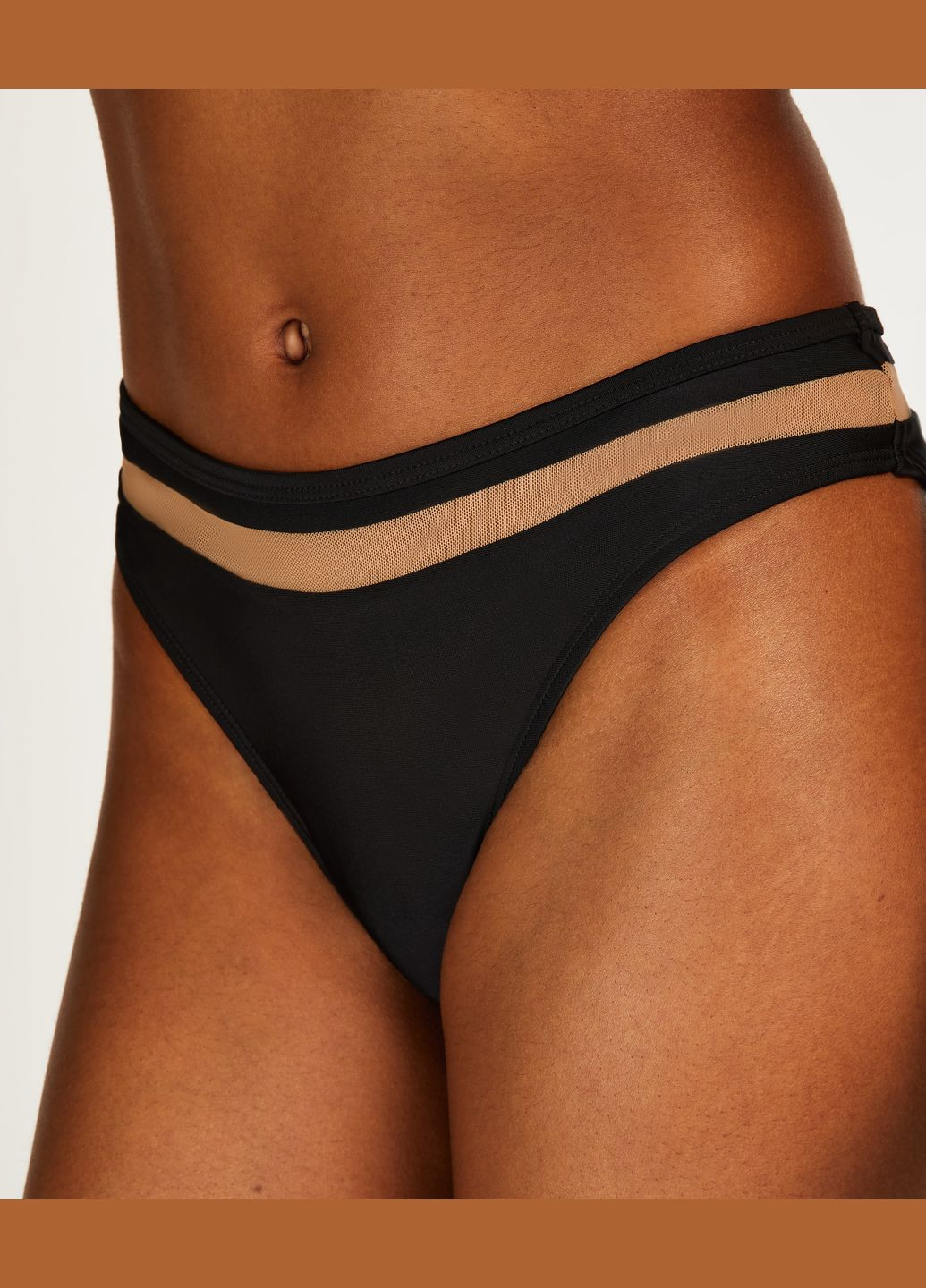 Чорний літній купальник (ліф, трусики) Hunkemoller