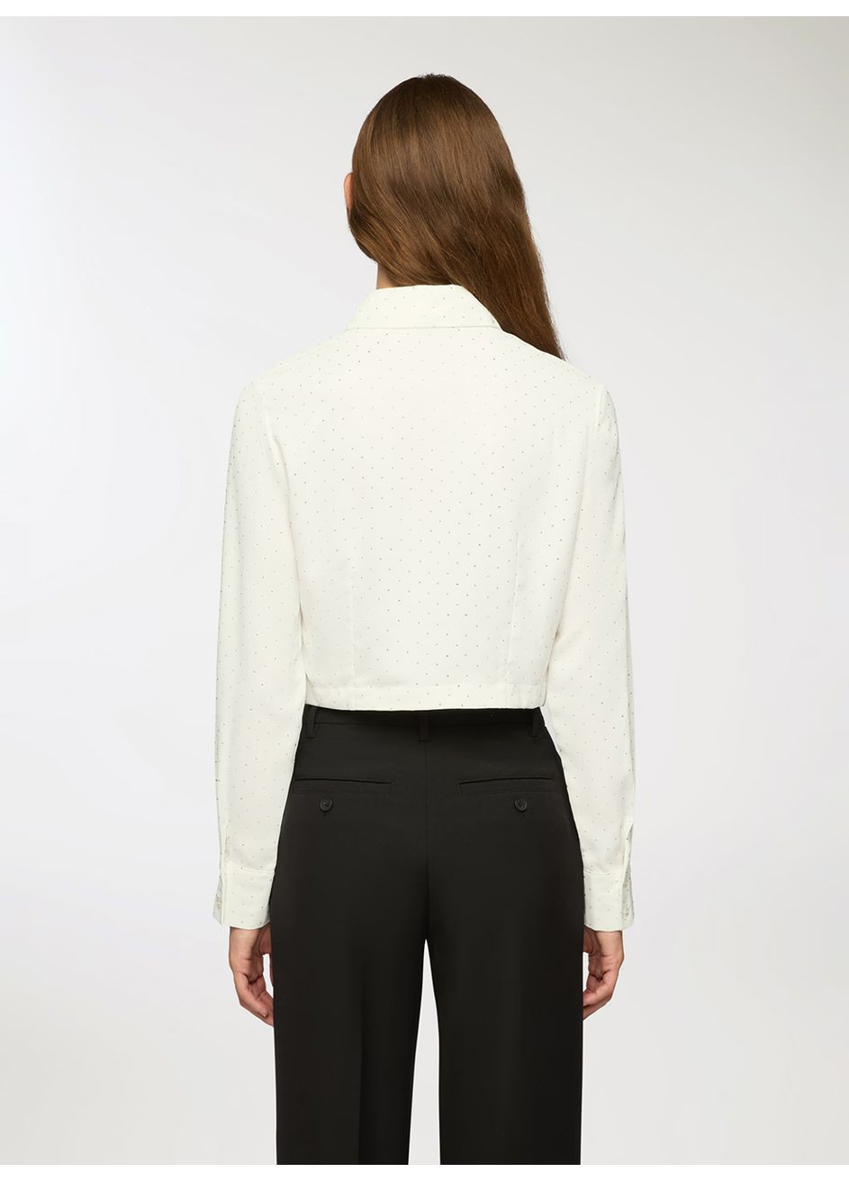 Молочная блузка женщин Terranova