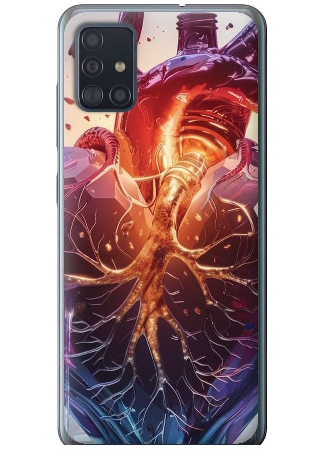 Силіконовий чохол 'Crystal Heart' для Endorphone Samsung Galaxy A51 2020 A515F (286763179)