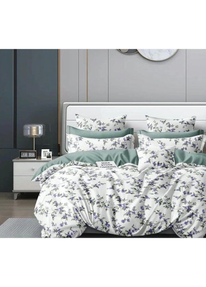 Постільна білизна євро Ранфорс 24313-E 220х200 см Viluta (327790847)