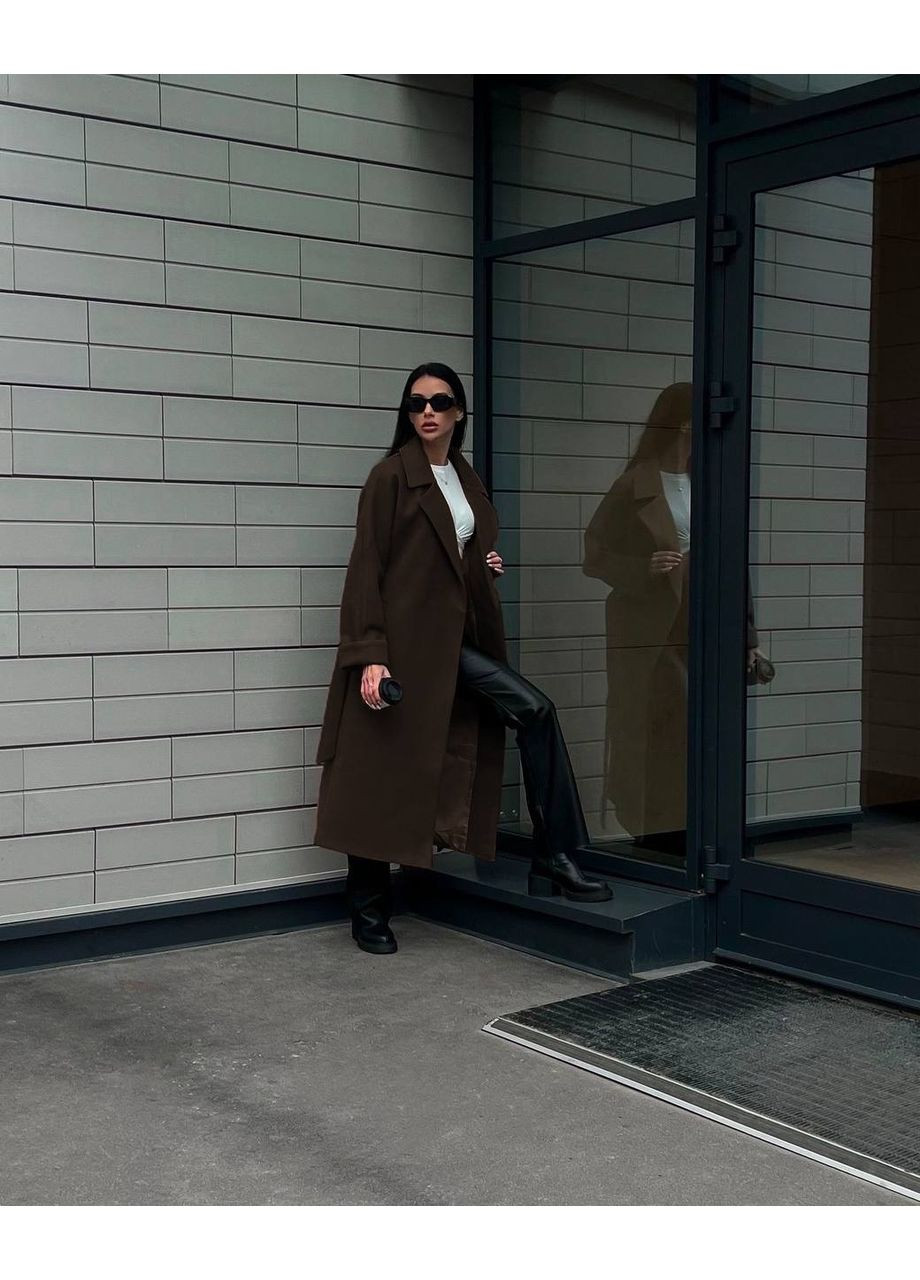 Темно-коричневе демісезонне Пальто Garna