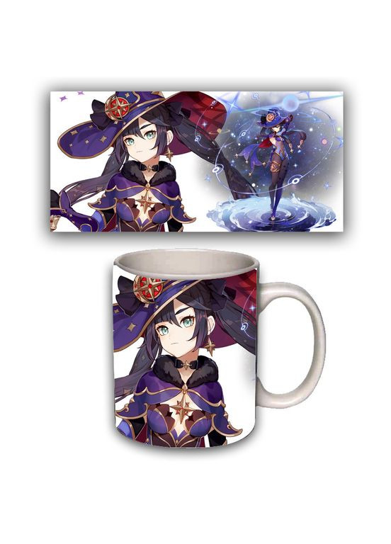 Чашка белая Мона Геншин импакт Genshin Impact (z1487) No Brand (327007336)