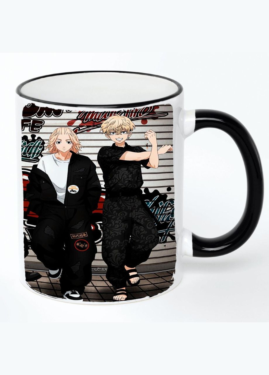 Чашка Токійські месники Аніме #016 (кухоль, кружка) Біла з чорною ручкою 330 мл No Brand (322714873)