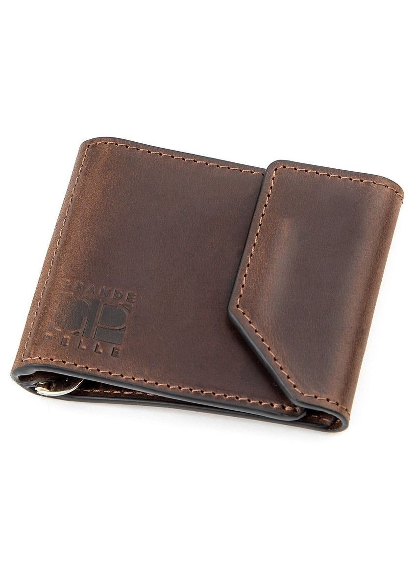 Винтажный зажим для купюр с магнитом и слотом для карточек коричневый (sku_11148) No Brand (329901795)
