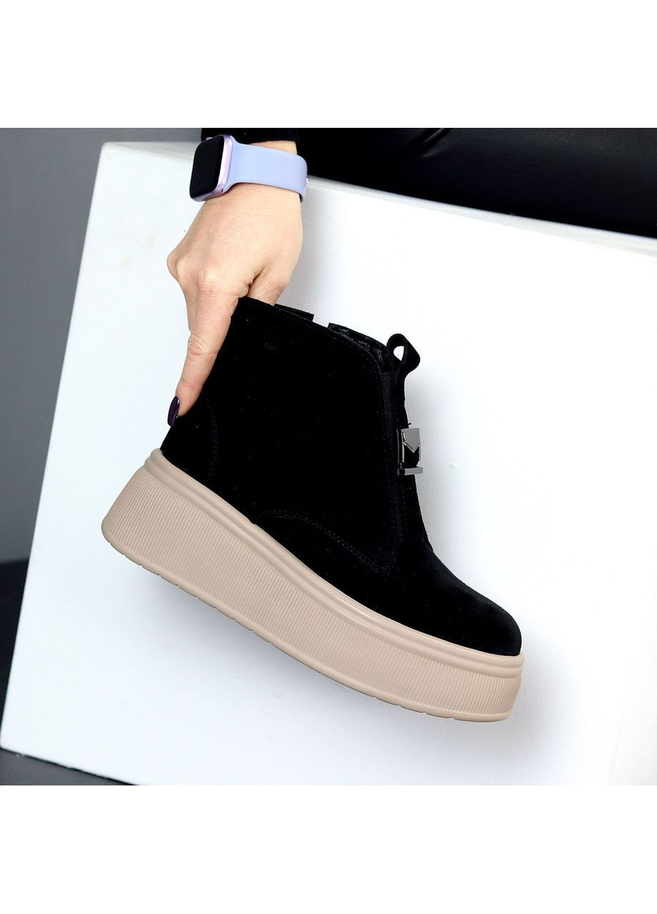 Зимние зимние замшевые ботинки Helen из натуральной замши
