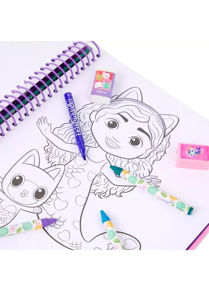 Раскраска с маркерами Активити (GD24356) Gabby's Dollhouse (362538517)