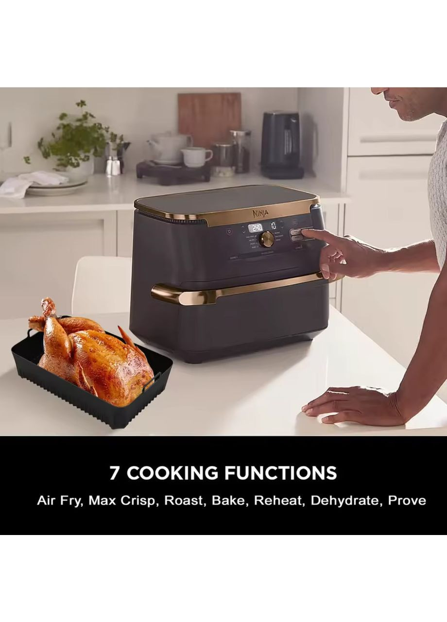 Силиконовые формы-вкладыши для аэрофритюрницы Ninja DZ071 / AF500 7 л (набор 3 шт.) No Brand (364688061)