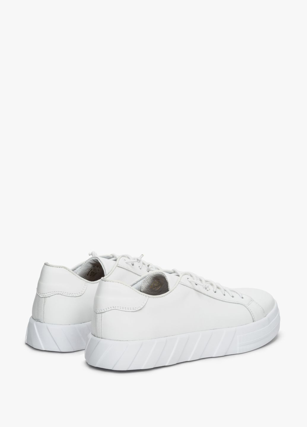 Білі кеди низькі, колір білий Estro