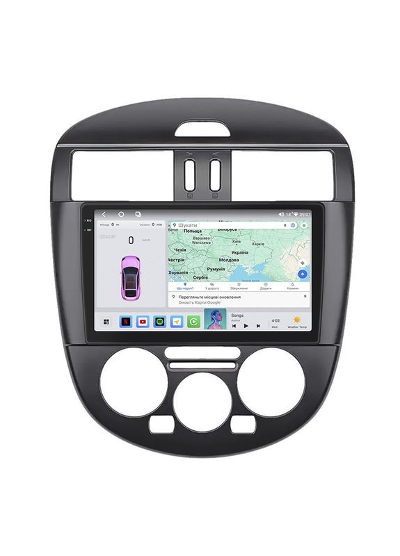 Штатна магнітола 9" для Nissan Pulsar VI (C13) Manual AC 2014-2018 4/64 QLED CarPlay 360 Prime 5 шт. Lesko (336201364)