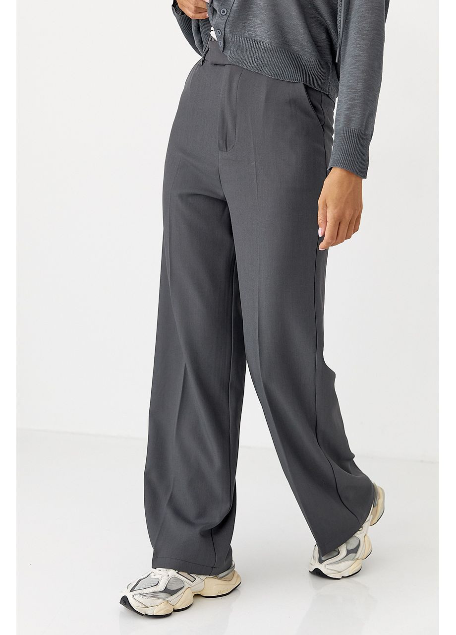 Класичні жіночі прямі штани Lurex (350948928)