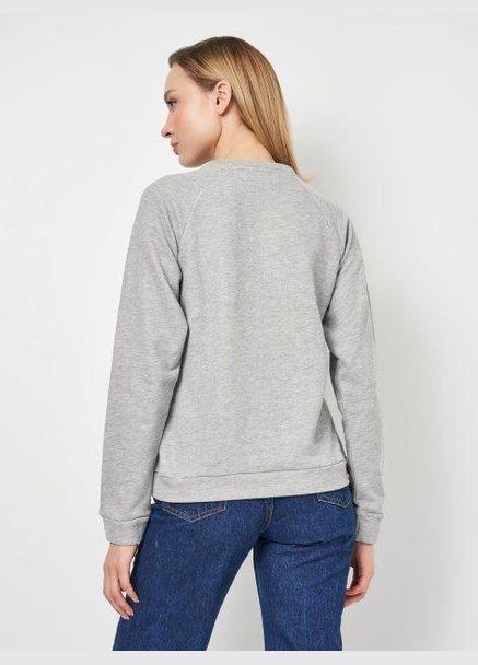 Сірий світшот демісезон,сірий з принтом, Brigitte Bardot (263692581)