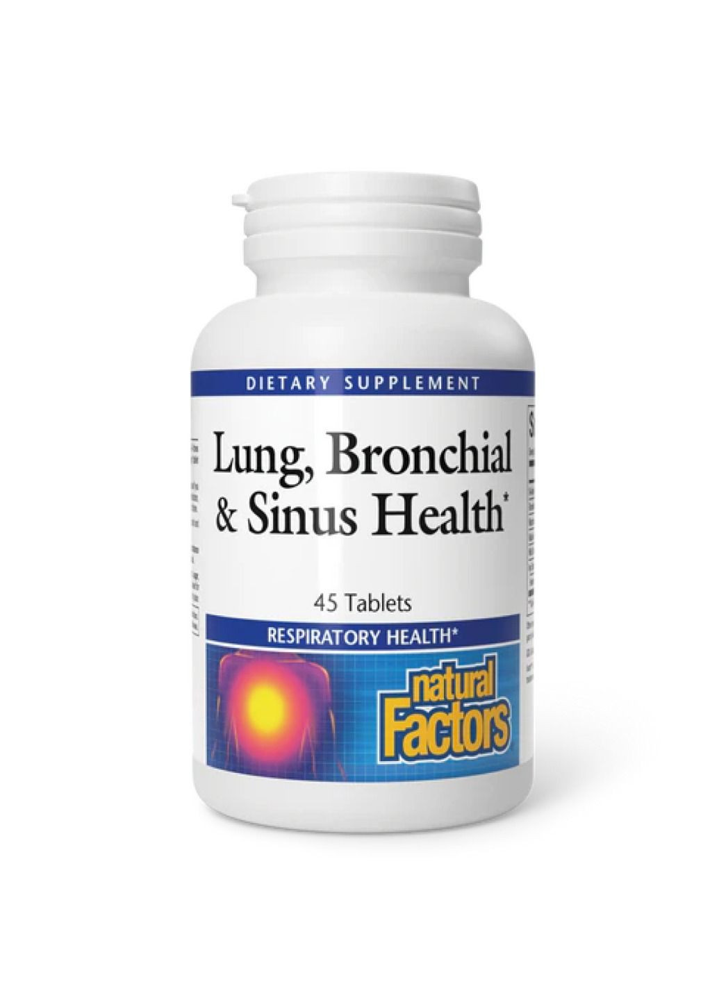 Добавка Lung, Bronchial & Sinus Health - 45 tabs Natural Factors (330105341)