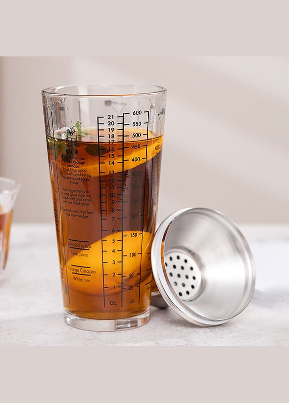 Шейкер MC-600 для коктейлей 600 мл стеклянный 16шт Youchen (349729589)