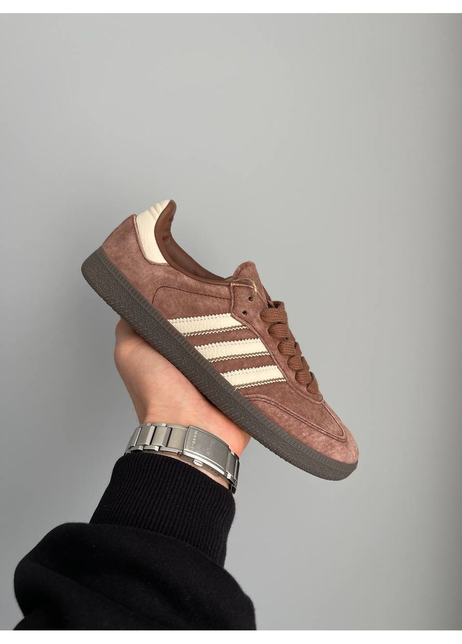 Кросівки жіночі Adidas Samba OG Prelowed Brown | Адідас Самба коричневі No Brand коричневі демісезони (361081629)