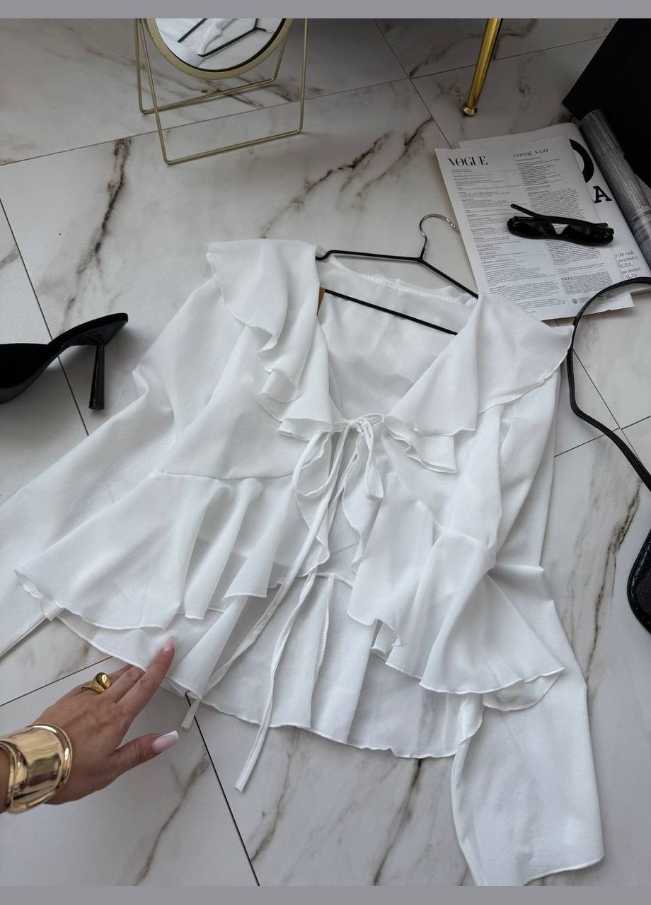 Молочная женская блузка FINO Mode