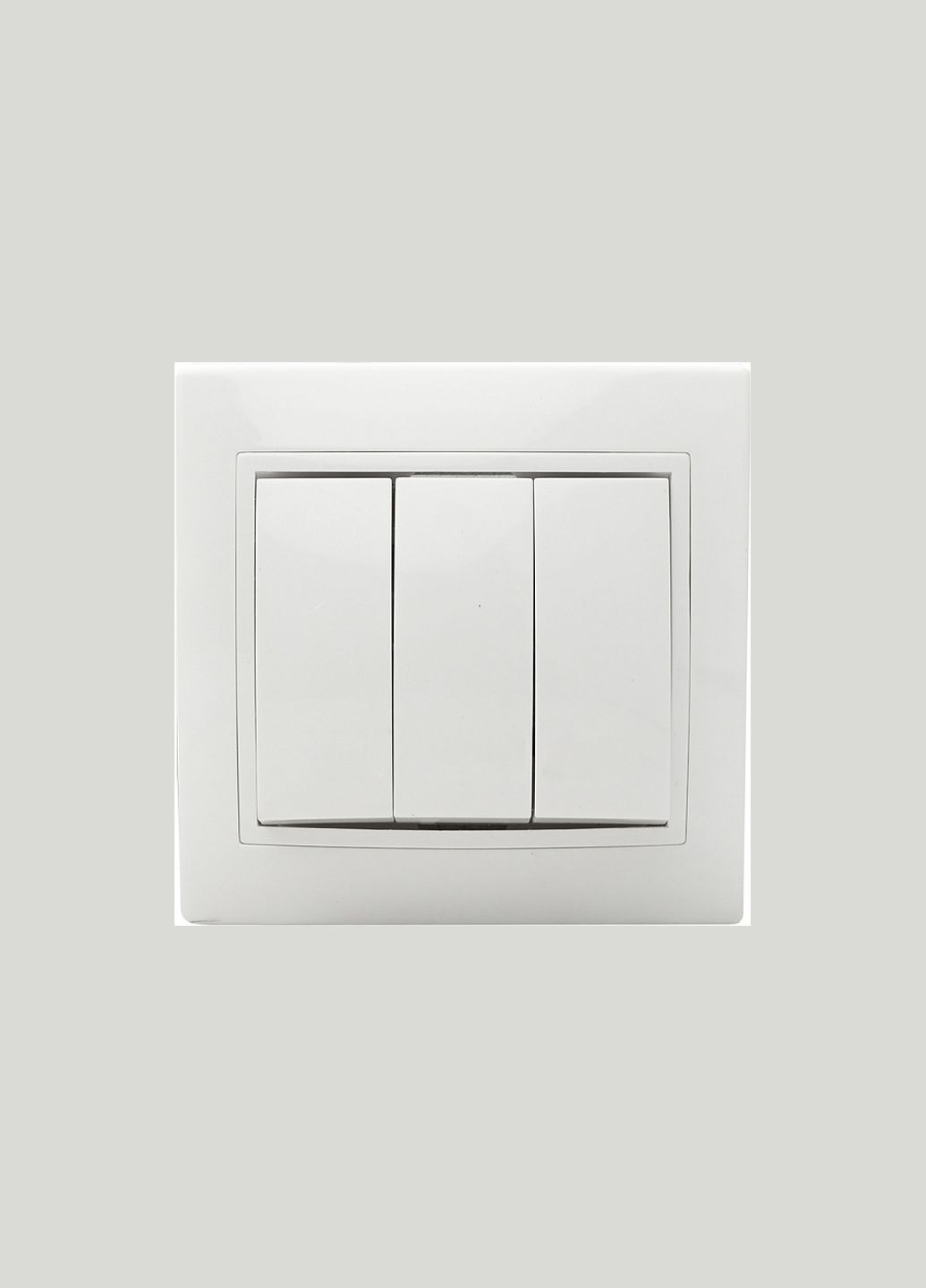 Выключатель 3-клавишный [BBсб10-3-0-Fl-W] FL АСКО (344545588)