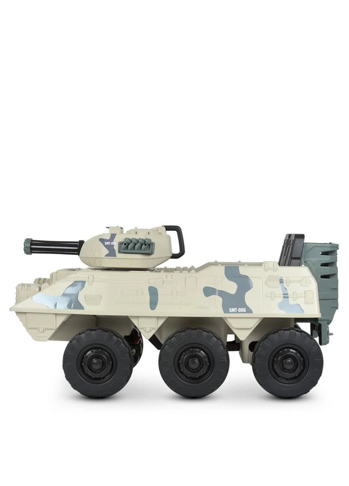 Дитячий електромобіль танк до 30 кг для дітей від 3 років із 4 моторами та світлом звуком Bambi Racer (368756077)