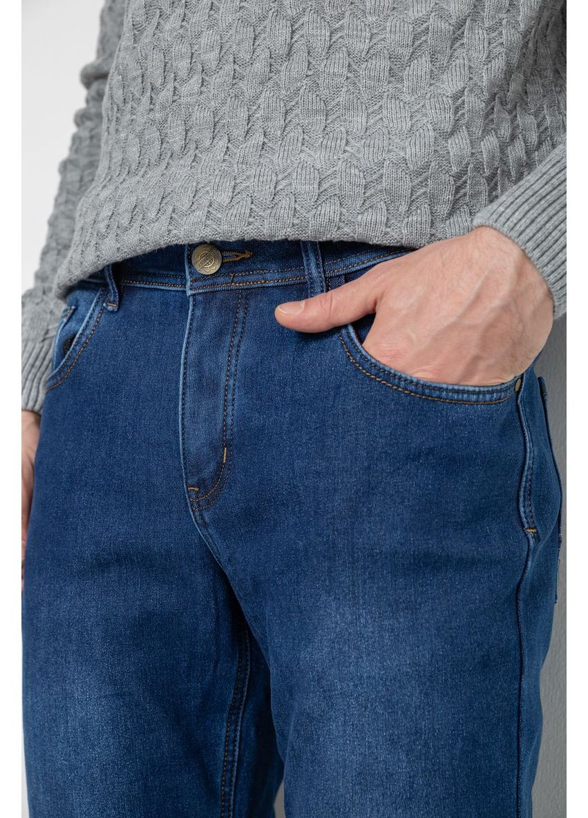 Синие демисезонные джинсы мужские на флисе,, 254r2405 Ager