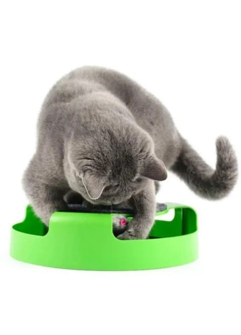 Іграшка з мишкою та кігтеточкою для кішок салатовий (2104618637) No Brand (351363074)