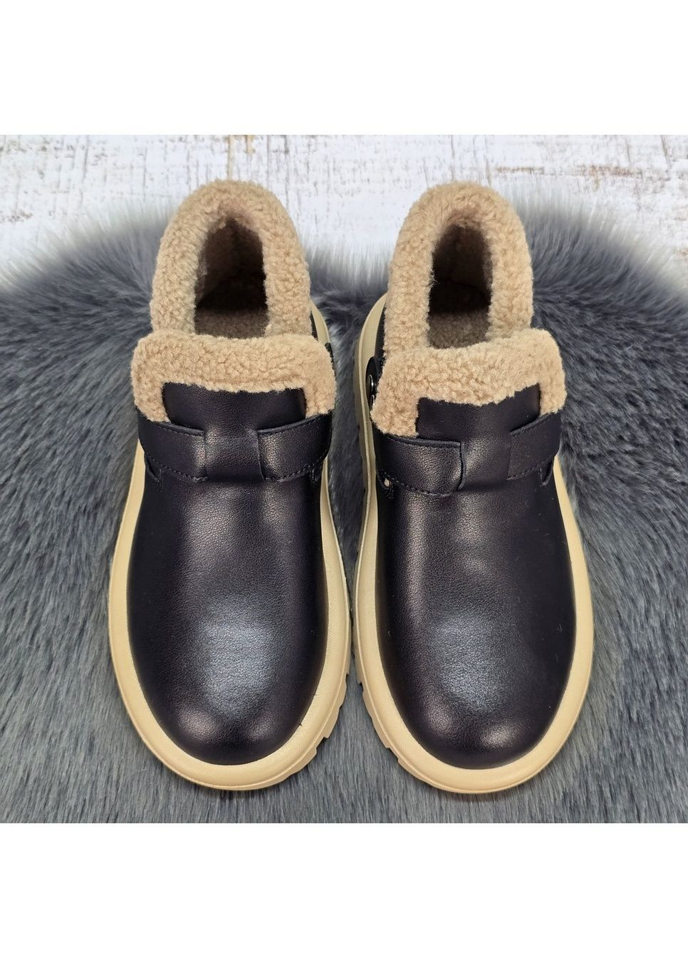 Зимние женские зимние ботинки из натуральной кожи на меху Hengji