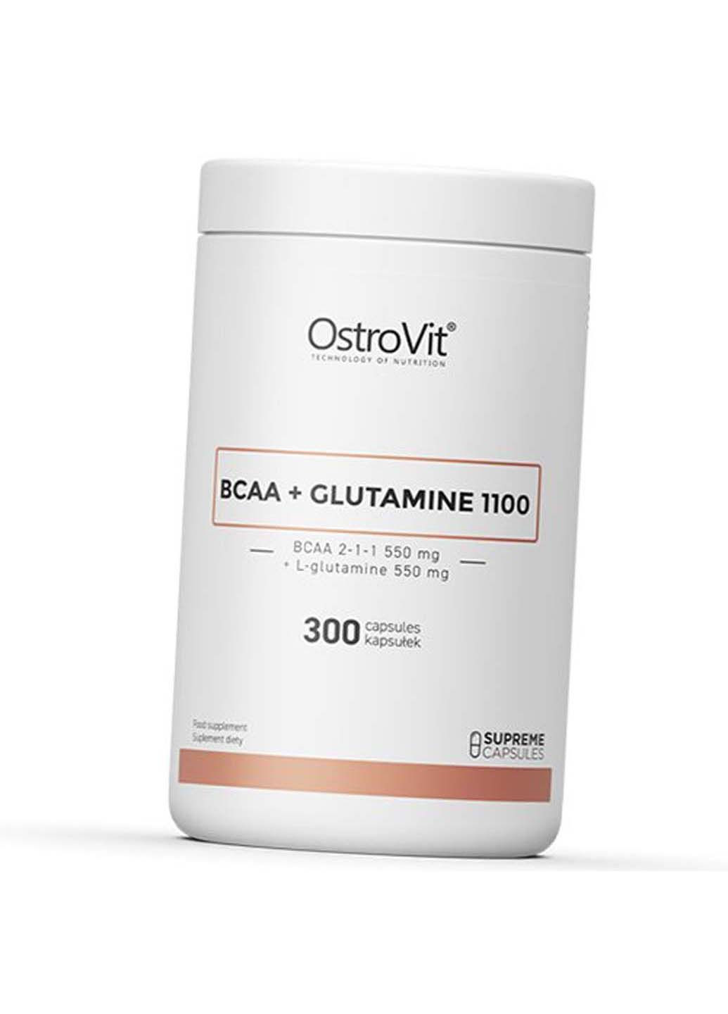 ВСАА з Глютамін BCAA + glutamine 1100 300капс Ostrovit (285794171)