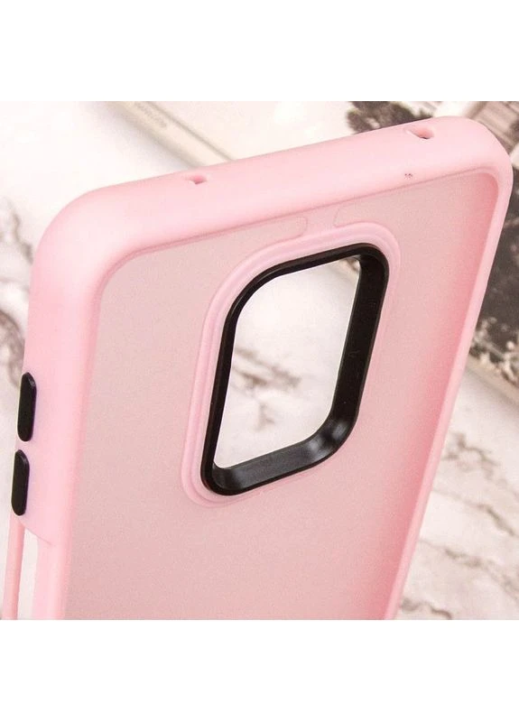 Чехол TPU+PC Lyon Frosted для Xiaomi Redmi Note 9s / Note 9 Pro / Note 9 Pro Max Розовый Epik (375854031)