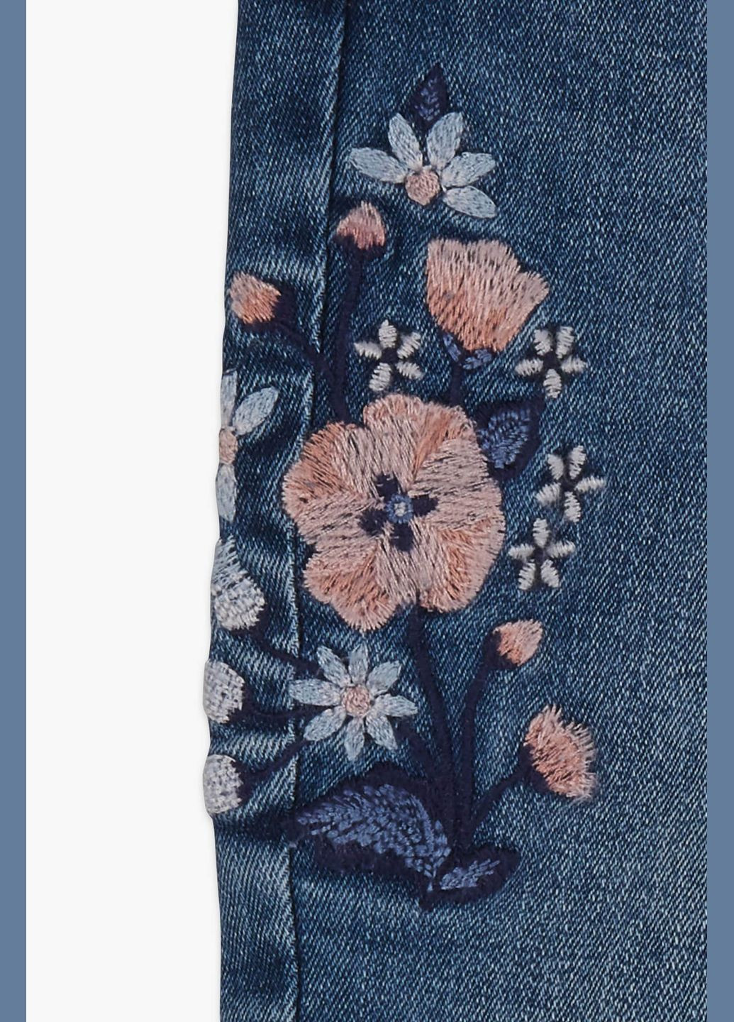 Синие демисезонные джинсы на девочку 134 размер синие 2050599 C&A