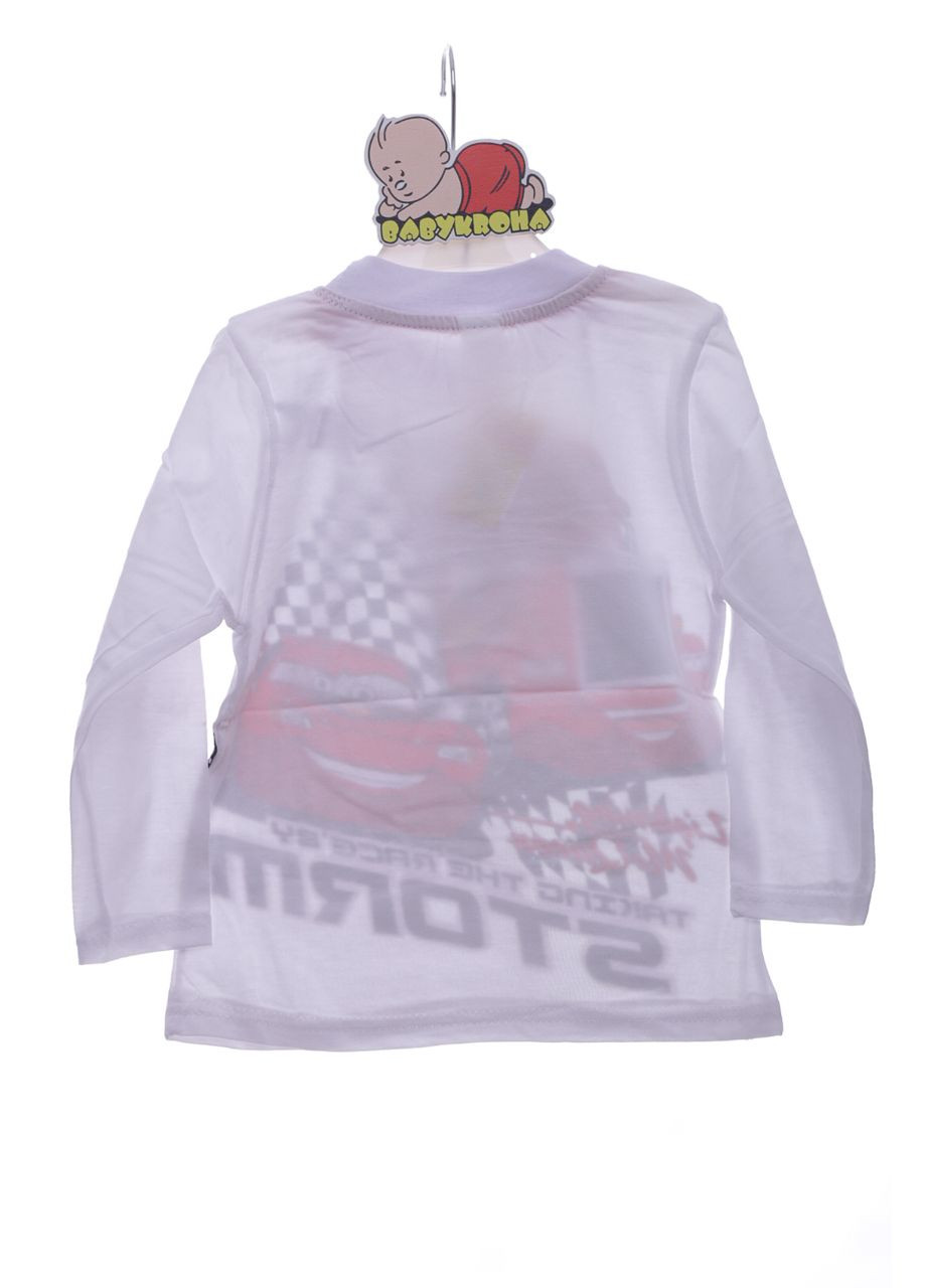 Водолазка для мальчика трикотажная Тачка белый 128 см (37555) BABYKROHA (297198055)