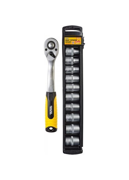 Набір насадок торцевих GM CRV, 1/2", 8-19 мм, тріскачка 72Т, 11 шт (78-1311) Mastertool (317195603)