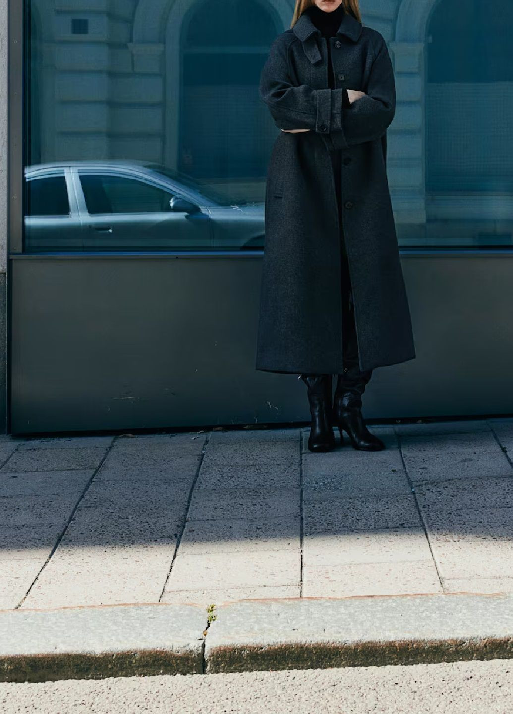 Темно-сіре демісезонне Пальто H&M