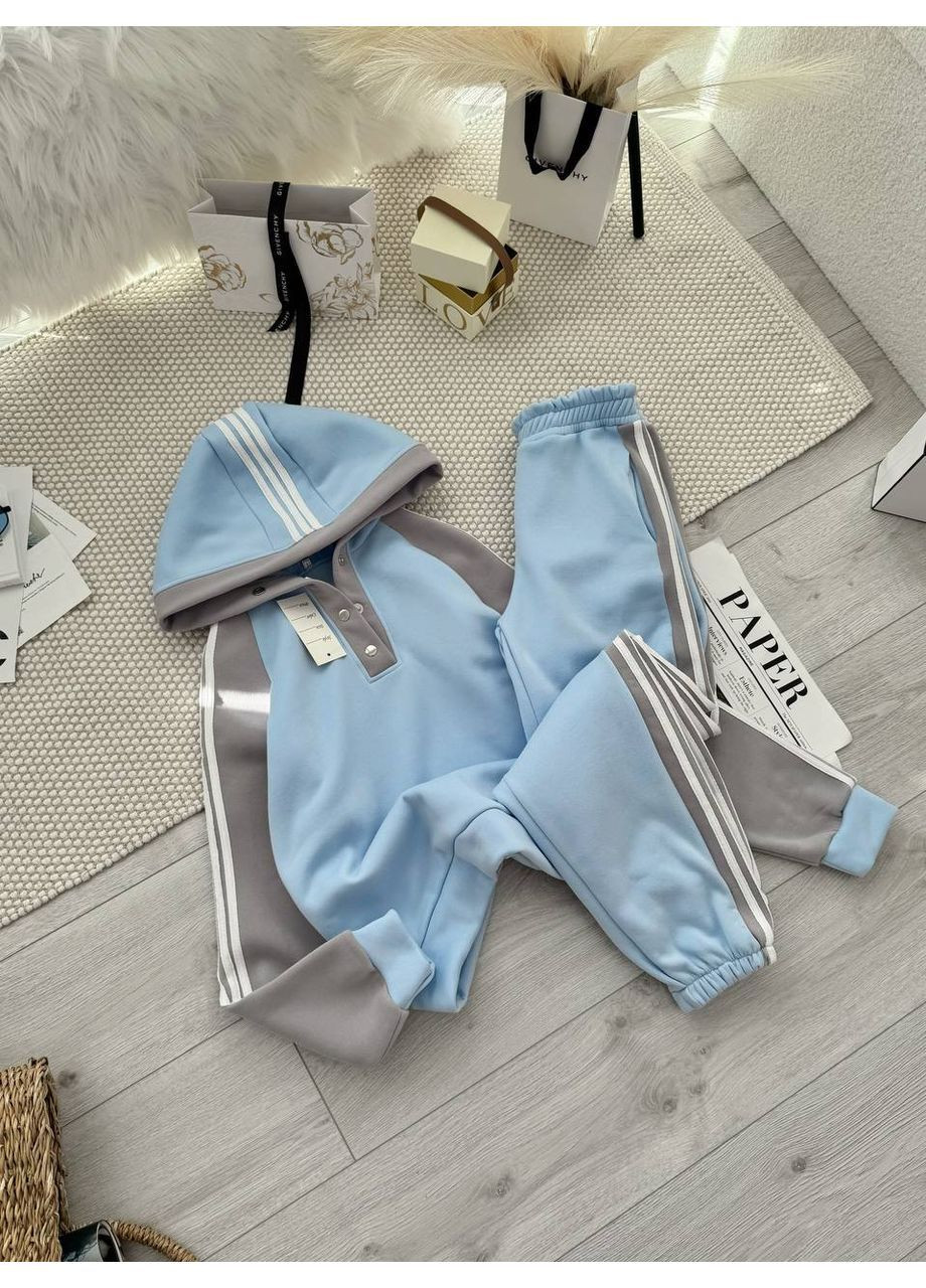 Теплый женский спортивный костюм с лампасами. No Brand (366391796)