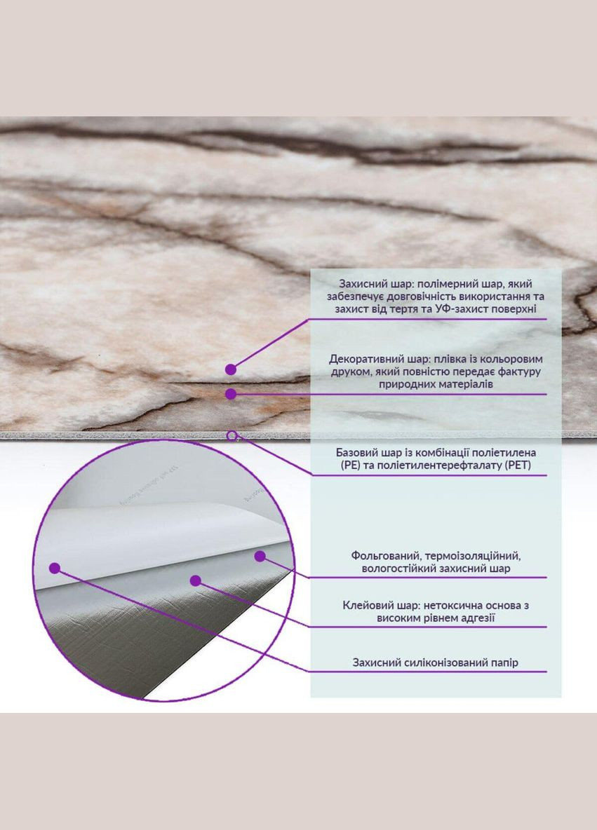 Самоклеюча вінілова плитка 600х300х1,5мм, ціна за 1 шт. (СВП-108) Глянець SW-00000723 Sticker Wall (330606662)