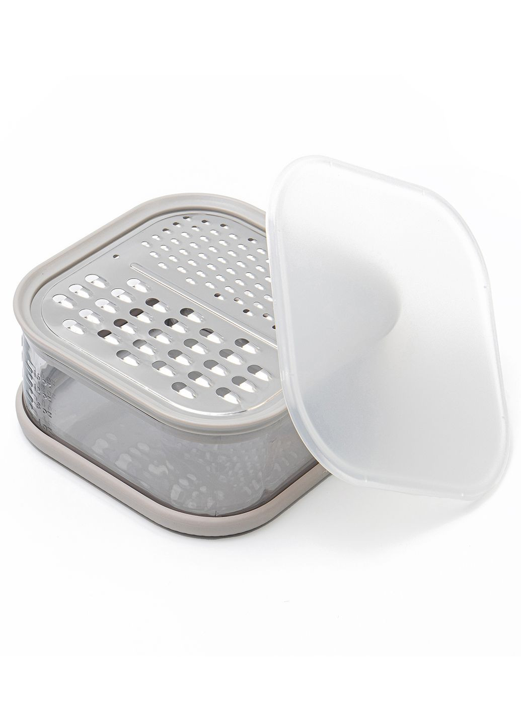 Терка для овочів з контейнером Охайний кулінар 14 х 14 см Мамин Посуд (327432602)