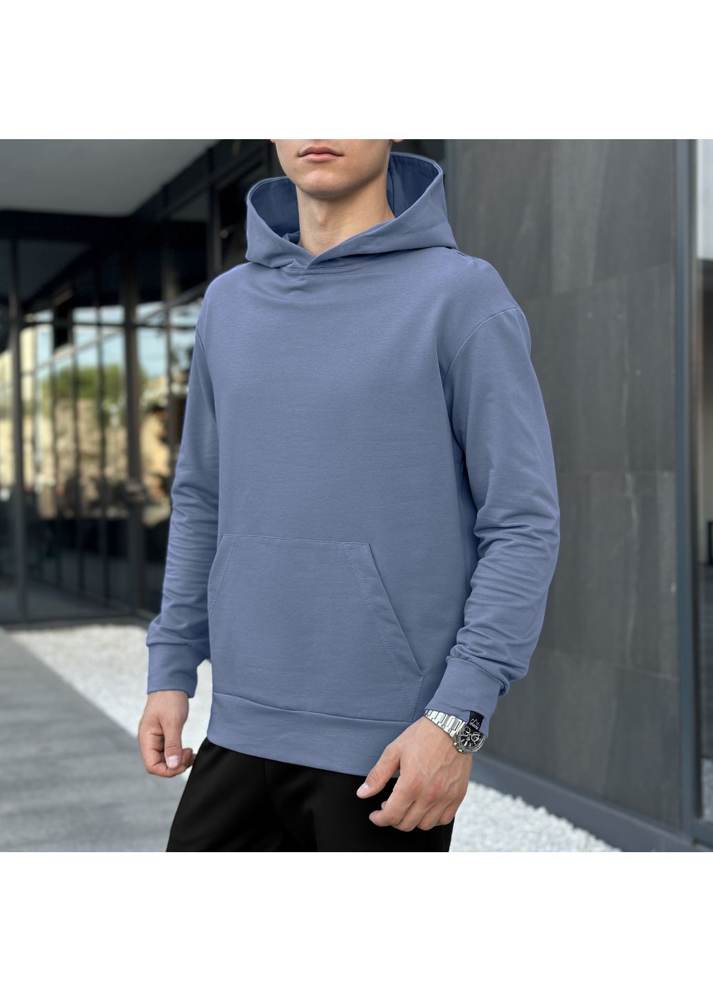 Худи 001 Светлый синий Pobedov (279352997)