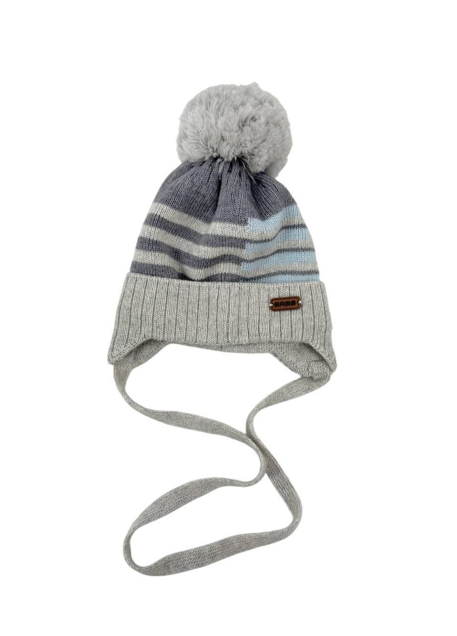 Шапка, арт. 18, сірий з блакитним, 40-42 Barbaras (357204164)